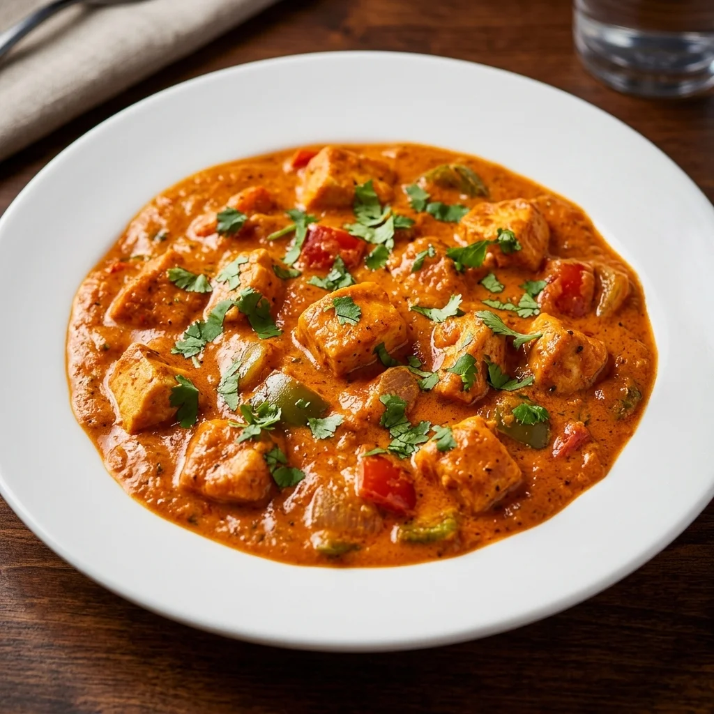 The Butter Kitchen Chicken Tikka Masala Sherwood Park - tandoor-grilled chicken in bold creamy masala sauce