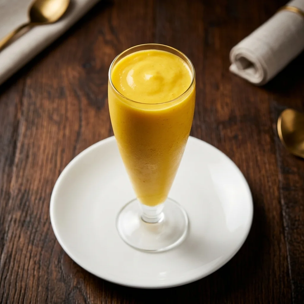 Mango Lassi at The Butter Kitchen Indian Restaurant Sherwood Park AB